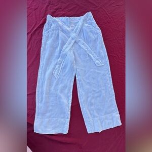 Bella Amore White Linen Trousers